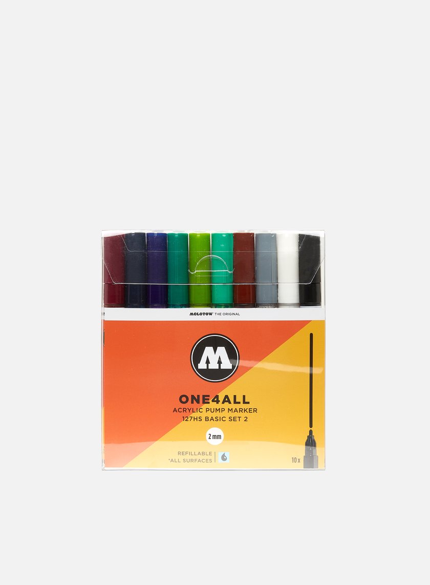 Molotow ONE4ALL 127HS Basic-Set 2 10 Markers